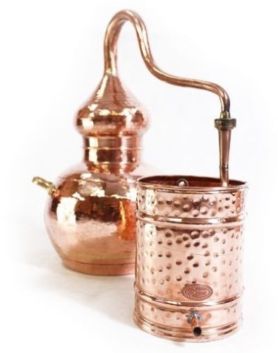 Alembik Destille mit Kühler