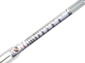 Alkoholmeter, kurz, für Vorlage