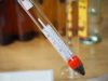 Thermometer des Alkoholmeters