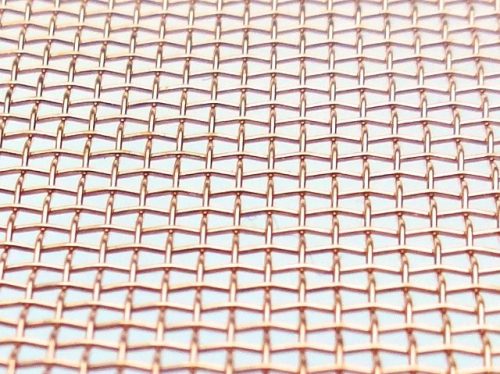 Kupfergewebe aus nächster Nähe