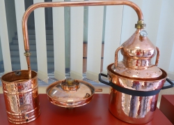 Pot Still Destille mit Hydrodichtung und Zubehören, 10 Liter